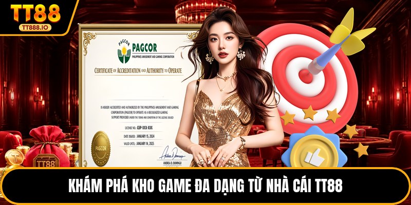 Khám phá kho game đa dạng từ nhà cái TT88