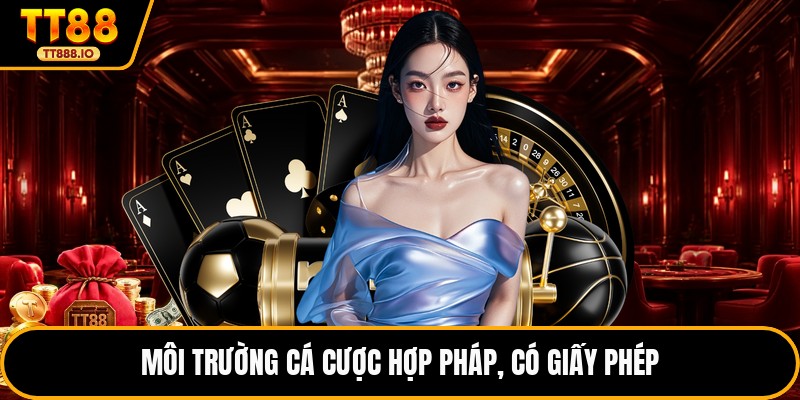 Môi trường cá cược hợp pháp, có giấy phép